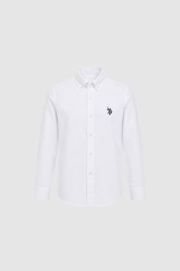 Erkek Гocuk Beyaz Uzun Kollu Basic GГmlek - U.s. polo assn фото 6