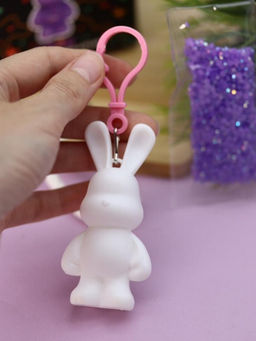 Алмазная мозаика на брелоке Draw Me! Purple hare, (4*3*7.5 см)