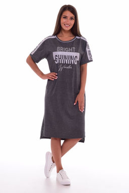 Платье женское 4-61а (антрацит-меланж)