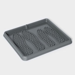 Лоток для обуви малый Darel plastic, 43.5×39 см, пластик, серый