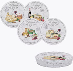 Набор закусочных тарелок Fromage (цветной), 19 см, 4 шт - Easy life фото 10