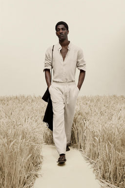 100% LINEN REGULAR FIT SHIRT - Zara фото 10