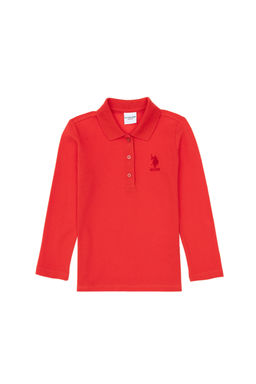 K_z _ocuk K_rm_z_ Polo Yaka Basic Sweatshirt Sepette S_rpriz _ndirim - U.s. polo assn фото 10
