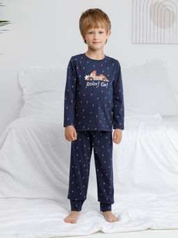 К 1637/синий 1410 Н032 пижама дет