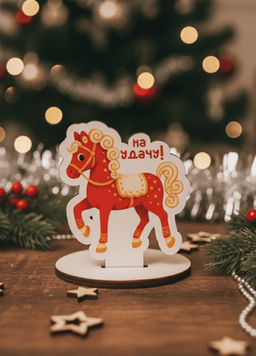 Деревянная фигурка на подставке iLikeGift "На удачу"