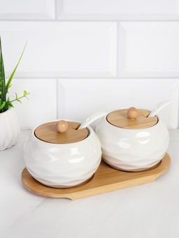 Набор для специй 2 предмета с ложкой 250 мл / CF112-1 /уп 36/ на подставке - Галеонтрейд фото 7