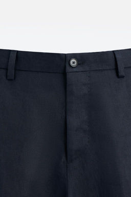 100% LINEN SUIT TROUSERS - Zara фото 24
