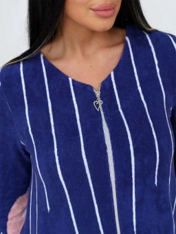 Халат женский, цвет синий