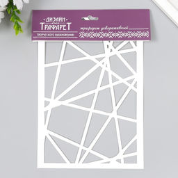 Пластиковый трафарет для творчества «Геометрия», шаблон, 24×16 см