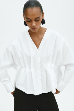 Blusa entallada de algod?n - H&m фото 3