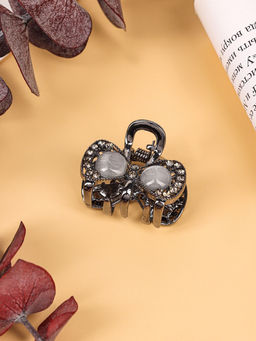 Цена за 6 шт. Крабик для волос «Ширли стиль», бабочка, 2.5 см, чёрный