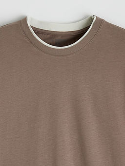 Bisiklet Yaka Uzun Kollu Erkek Pijama ?st