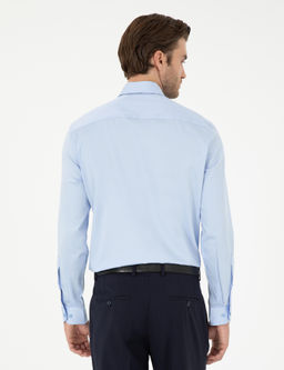 Koyu Mavi Slim Fit Uzun Kollu Basic G_mlek - Pierre cardin фото 5