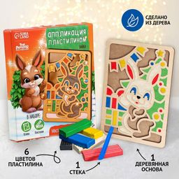 Пластилиновые картинки Зайка