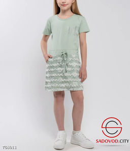 Детское летнее платье с принтом