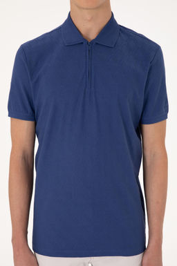 Erkek Regular Fit Fermuarl_ A__k Lacivert Desenli Ti__rt Sepette S_rpriz _ndirim - U.s. polo assn фото 6