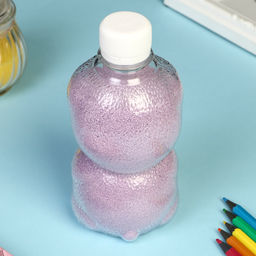 Песок цветной в бутылках "Сиреневый" 500 гр, МИКС