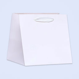 Пакет для торта и коробок, с широким дном, белый, 20×20×20 см