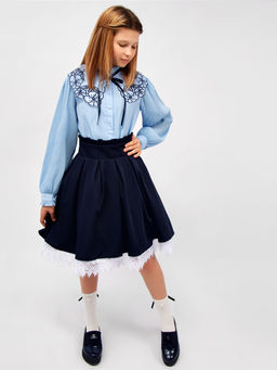 АКЦИЯ Блузка для девочки длинный рукав Соль&Перец фото 2