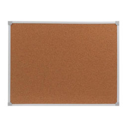 Доска пробковая А2, 45×60 см, Calligrata, в ПВХ рамке белого цвета
