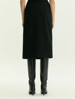 Юбка-карандаш миди на запах, S1074/monk - Emka фото 4