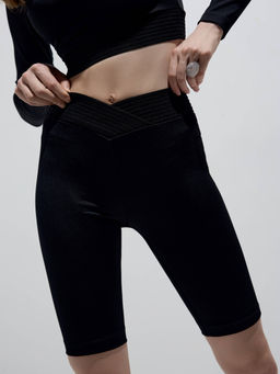 CONTE Велосипедки с фигурным поясом DOUBLE CONTE SPORT LS 2331 black - Conte elegant фото 2