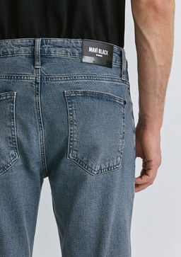 Milan Mavi Black Puslu Koyu Mavi-Gri Jean Pantolon фото 8