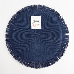 Цена за 2 шт. Салфетка сервировочная «Доляна. Бохо», синяя, d=38 см