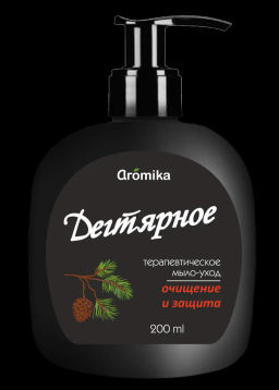 АРОМИКА "ДЕГТЯРНОЕ" Крем-Мыло Очищение и защита КЕДРОВОЕ (дозатор-200мл).15