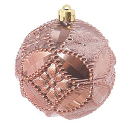 Набор из 2шт Украшение новогоднее Шар "Готический орнамент", D10 см, L20 W10 H10 см