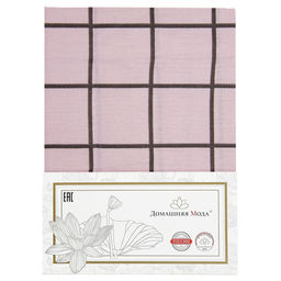 Простыня на резинке 2-х спальная Таттерсол, пудровый 140х200см, свесы 27см, бязь Комфорт 121г/м2, хлопок 100%, упаковка классическая ПВХ 28х41см, Домашняя мода (Россия)  фото 5