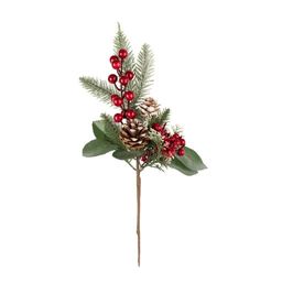 Blumentag VDD-68 Веточка декоративная с ягодами и шишками 6 х 1 шт. 29 см 01