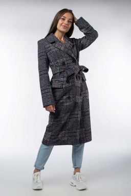 Пальто женское демисезонное (пояс) - El podio фото 2