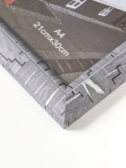 Фоторамка пластик формат А4 см "Моррис" тёмно-серый 29,8х25х2 см