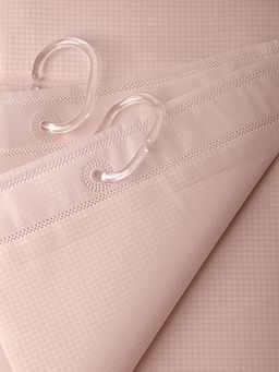 Шторка для ванной 180x200 розовый ПЕВА - Denastia фото 2