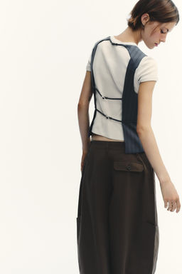 PINSTRIPE WAISTCOAT TOP - Zara фото 5