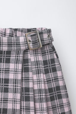 CHECK BERMUDA SKORT - Zara фото 7