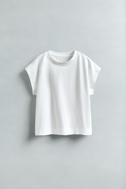 PLAIN T-SHIRT WITH TAB DETAIL