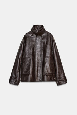 ZW COLLECTION FAUX LEATHER JACKET - Zara фото 12