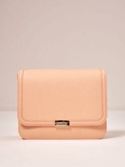 Кожаная сумка Deboro 30532 персик