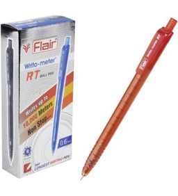 Ручка шар. автомат. FLAIR "Writo-meter RT" красная (F-1311/кр.) 0.5 мм, длина линии до 10 км