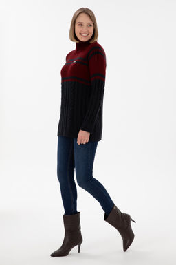 Женщина Бургундский свитер Неожиданная скидка в корзине - U.s. polo assn фото 4