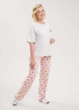 CLE LP15-1171/2 Набор одежды жен. меланж св.серый/розовый - Clever wear фото 5