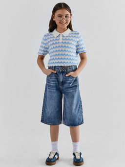 БЕРМУДЫ ДЖИНСОВЫЕ ДЛЯ ДЕВОЧЕК