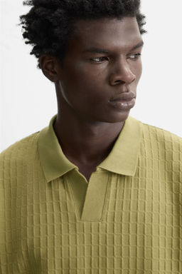 TEXTURED POLO SHIRT - Zara фото 5