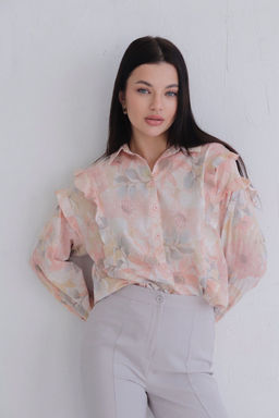 Брюки светло-серые с разрезами - Martichelli фото 4