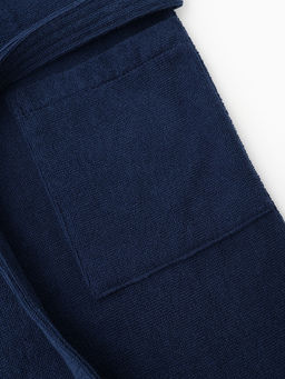 Халат мужской «Экономь и Я», размер 52-54, хлопок 100%, тёмно-синий