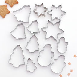 Набор форм для вырезания печенья Доляна Рождество, 12 шт.