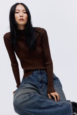 Top brillante con cuello perkins - H&m фото 5