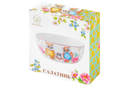 Салатник 20*20*7,5 см 1,7 л Совушки NEW BONE CHINA - Elan gallery фото 11